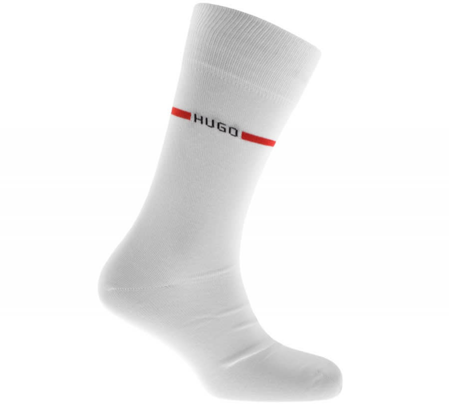 Alternative Image for ProductHUGO Double Pack Socks White2